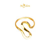 MASDORA 916 Gold Ring Rings Cincin Emas ~ Thin Charming Sway (EMAS 916/22K)