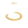 MASDORA 916 Gold Bracelet Rantai Tangan Emas ~ Duotone Double Sided Sincero (EMAS 916/22K)
