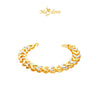 MASDORA 916 Gold Bracelet Rantai Tangan Emas ~ Duotone Double Sided Sincero (EMAS 916/22K)