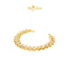 MASDORA 916 Gold Bracelet Rantai Tangan Emas ~ Duotone Double Sided Sincero (EMAS 916/22K)