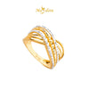 MASDORA 916 Gold Ring Rings Cincin Emas ~ Duotone Vast Wave (EMAS 916/22K)