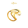 MASDORA 916 Gold Ring Rings Cincin Emas ~ Golden Double Layer Sway (EMAS 916/22K)