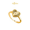 MASDORA 916 Gold Ring Rings Cincin Emas ~ HG Golden Gold Heart (EMAS 916/22K)