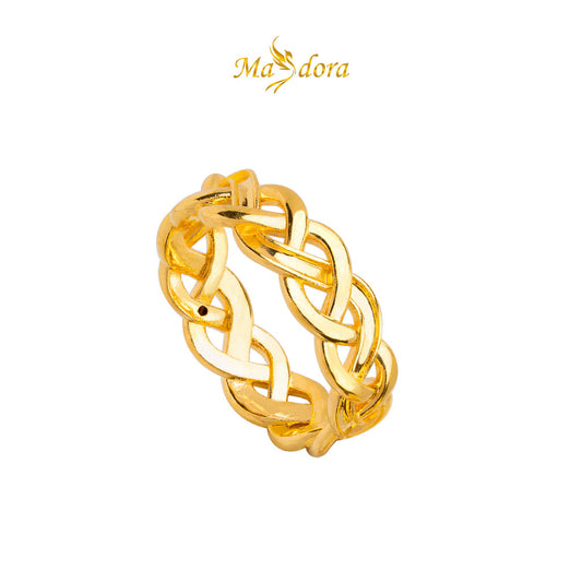 MASDORA 916 Gold Ring Rings Cincin Emas ~ HG Golden Braids Rapunzel (EMAS 916/22K)