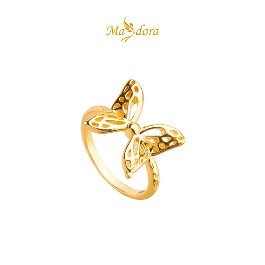 MASDORA 916 Gold Ring Rings Cincin Emas ~ HG New Enormous Butterfly (EMAS 916/22K)