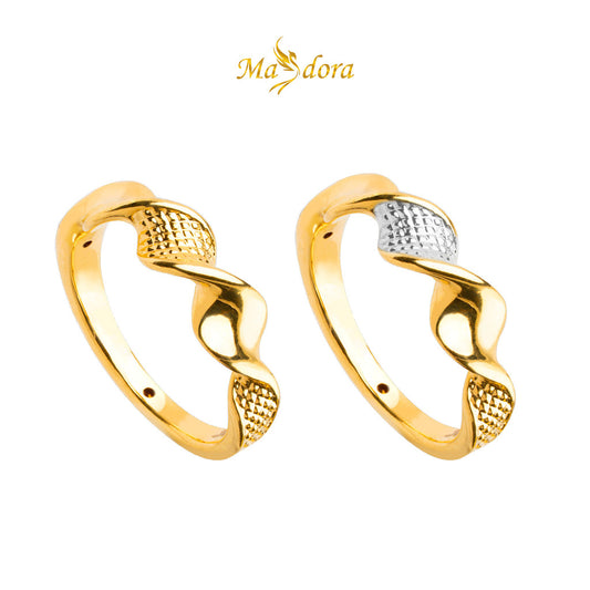 MASDORA 916 Gold Ring Rings Cincin Emas ~ HG Twisted Lamina (EMAS 916/22K)