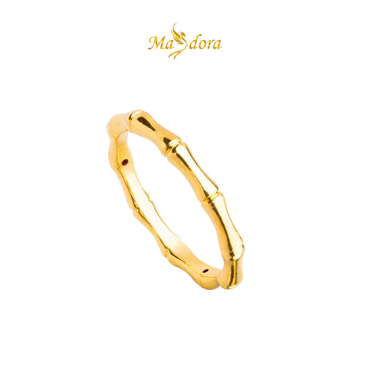 MASDORA 916 Gold Ring Rings Cincin Emas ~ HG New Bamboo Band (EMAS 916/22K)