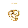 MASDORA 916 Gold Ring Rings Cincin Emas ~ HG Golden Intertwine Sway (EMAS 916/22K)