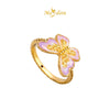 MASDORA 916 Gold Ring Rings Cincin Emas ~ HG Butterfly Rope (Colourful)  (EMAS 916/22K)
