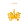 MASDORA 916 Gold Pendant Loket Emas ~ HG Golden Antique Ruffle (EMAS 916/22K)