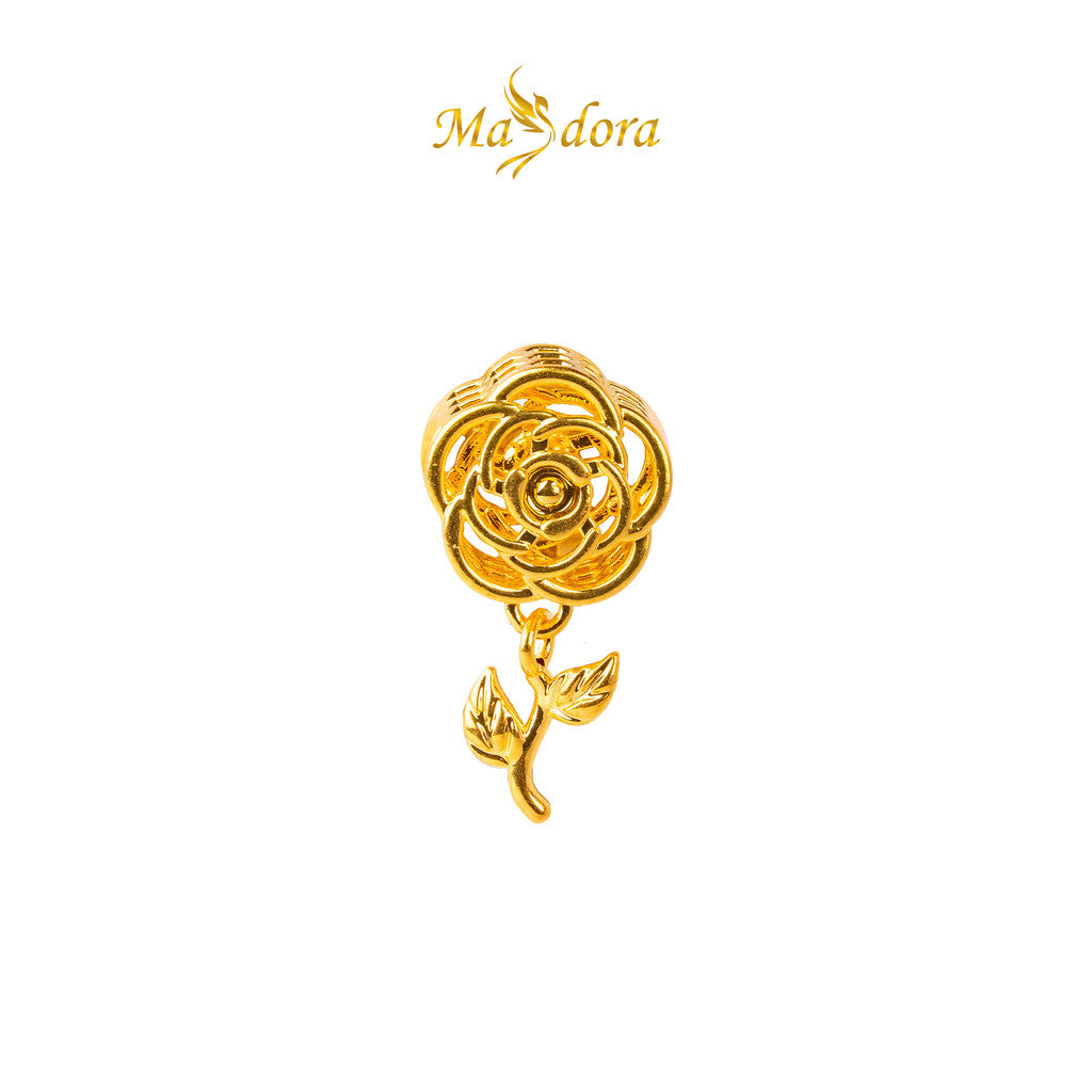 MASDORA 916 Gold Pendant Loket Emas ~ HG Lucky Rose (EMAS 916/22K)