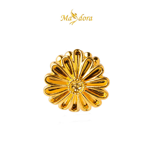 MASDORA 916 Gold Beads Bead Emas ~ HG Golden Plain Dangle Daisy (EMAS 916/22K)