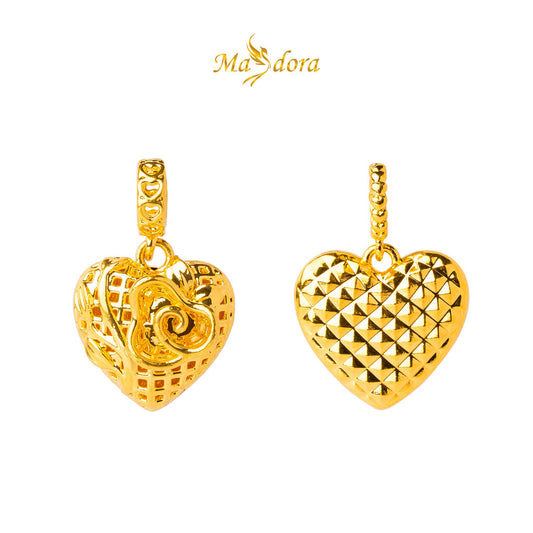 MASDORA 916 Gold Pendant Loket Emas ~ HG Flat Fluffy Clingy (EMAS 916/22K)