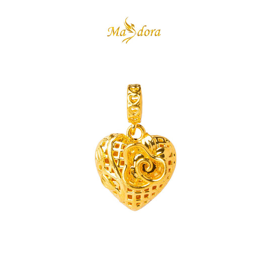 MASDORA 916 Gold Pendant Loket Emas ~ HG Flat Fluffy Clingy (EMAS 916/22K)