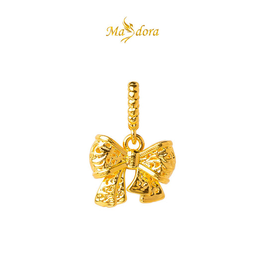 MASDORA 916 Gold Pendant Loket Emas ~ HG Winged Modern Ribbon (EMAS 916/22K)