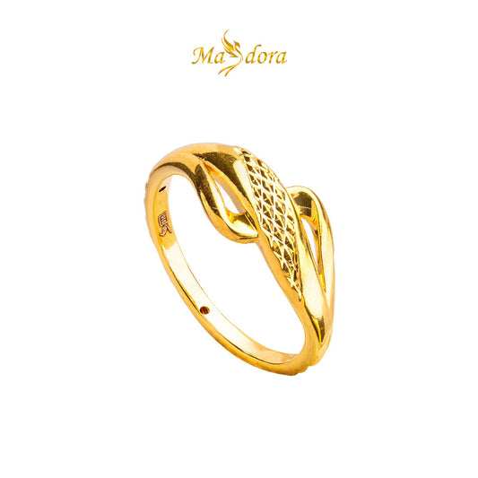MASDORA 916 Gold Ring Rings Cincin Emas ~ HG Mini Split Cutting (EMAS 916/22K)