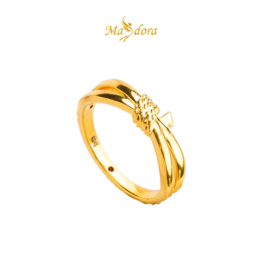 MASDORA 916 Gold Ring Rings Cincin Emas ~ HG Golden Knot Cutting (EMAS 916/22K)