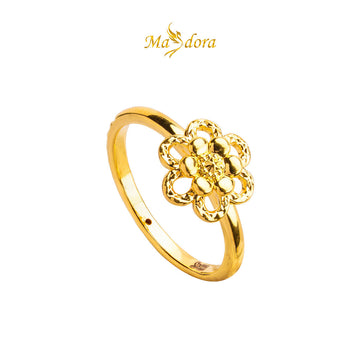 MASDORA 916 Gold Ring Rings Cincin Emas ~ HG Flower On Flower (EMAS 916/22K)