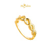 MASDORA 916 Gold Ring Rings Cincin Emas ~ HG Golden Wavy Cutting (EMAS 916/22K)