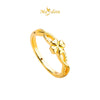 MASDORA 916 Gold Ring Rings Cincin Emas ~ HG Golden Clover Twist (EMAS 916/22K)