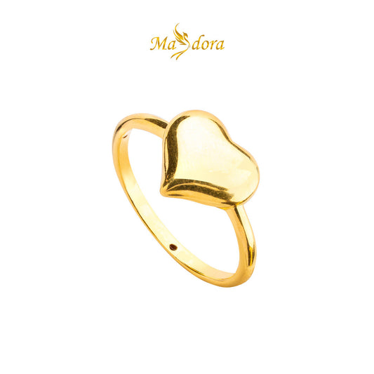 MASDORA 916 Gold Ring Rings Cincin Emas ~ HG Broad Fluffy Love (EMAS 916/22K)