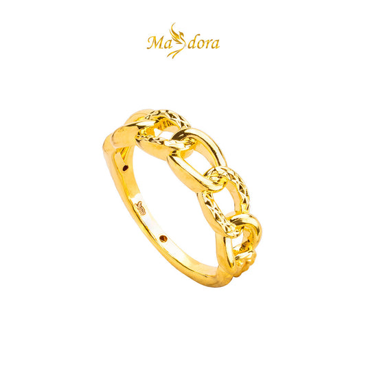 MASDORA 916 Gold Ring Rings Cincin Emas ~ HG Oval Chain Cutting (EMAS 916/22K)
