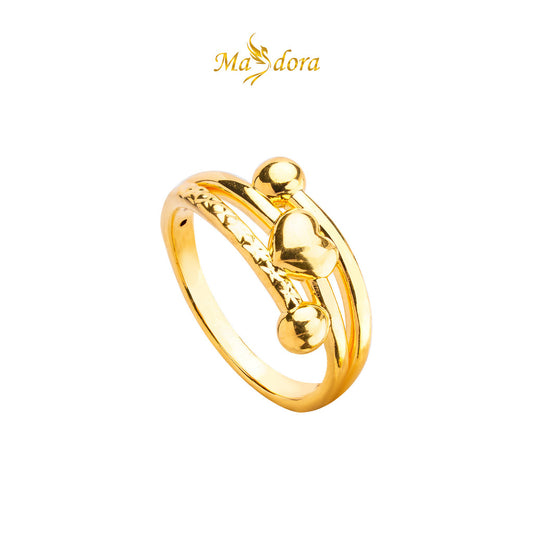 MASDORA 916 Gold Ring Rings Cincin Emas ~ HG Amid Love Galaxy (EMAS 916/22K)