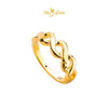 MASDORA 916 Gold Ring Rings Cincin Emas ~ HG Wide Wavy Cutting (EMAS 916/22K)
