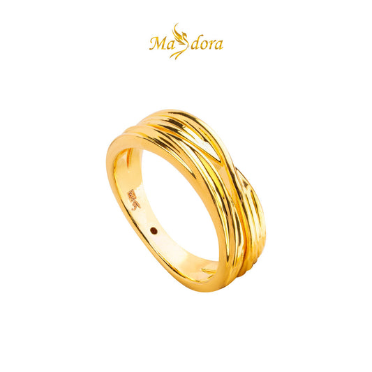 MASDORA 916 Gold Ring Rings Cincin Emas ~ HG Golden Mobius Cavo (EMAS 916/22K)