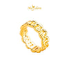 MASDORA 916 Gold Ring Rings Cincin Emas ~ HG Bubbly D Band (EMAS 916/22K)