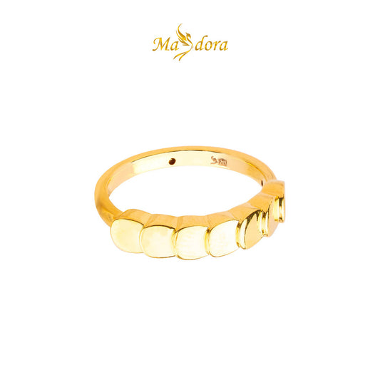 MASDORA 916 Gold Ring Rings Cincin Emas ~ HG Golden Thickened Droplets (EMAS 916/22K)