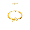 MASDORA 916 Gold Ring Rings Cincin Emas ~ HG Golden Sharpie Heartbeat (EMAS 916/22K)