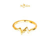 MASDORA 916 Gold Ring Rings Cincin Emas ~ HG Golden Sharpie Heartbeat (EMAS 916/22K)