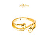 MASDORA 916 Gold Ring Rings Cincin Emas ~ HG Acute Double Love (EMAS 916/22K)