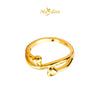 MASDORA 916 Gold Ring Rings Cincin Emas ~ HG Acute Double Love (EMAS 916/22K)