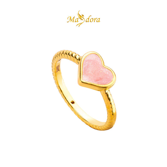 MASDORA 916 Gold Ring Rings Cincin Emas ~ HG 3D Love Rope (Pink) (EMAS 916/22K)