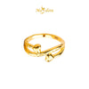 MASDORA 916 Gold Ring Rings Cincin Emas ~ HG Acute Double Love (EMAS 916/22K)