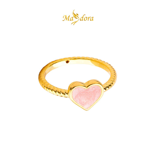 MASDORA 916 Gold Ring Rings Cincin Emas ~ HG 3D Love Rope (Pink) (EMAS 916/22K)