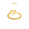 MASDORA 916 Gold Ring Rings Cincin Emas ~ HG 3D Love Rope (Pink) (EMAS 916/22K)