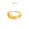 MASDORA 916 Gold Ring Rings Cincin Emas ~ HG Golden Iris Twist (EMAS 916/22K)