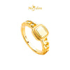MASDORA 916 Gold Ring Rings Cincin Emas ~ HG Golden Square Halo (EMAS 916/22K)