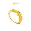 MASDORA 916 Gold Ring Rings Cincin Emas ~ HG Golden Iris Twist (EMAS 916/22K)