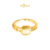 MASDORA 916 Gold Ring Rings Cincin Emas ~ HG Golden Square Halo (EMAS 916/22K)