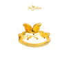 MASDORA 916 Gold Ring Rings Cincin Emas ~ HG Leafy Butterfly (Colourful) (EMAS 916/22K)