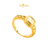 MASDORA 916 Gold Ring Rings Cincin Emas ~ HG Golden Square Halo (EMAS 916/22K)
