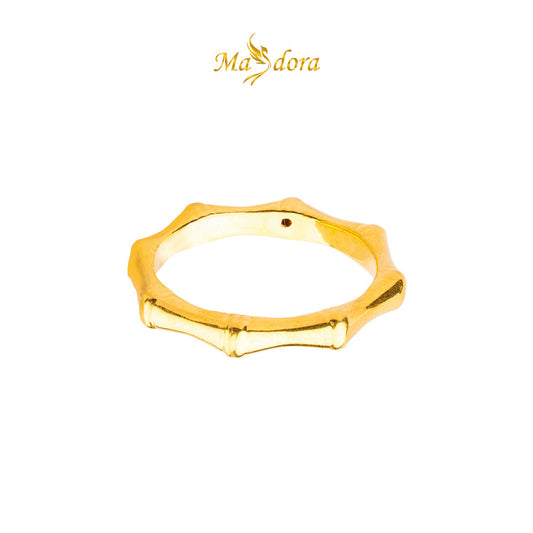MASDORA 916 Gold Ring Rings Cincin Emas ~ HG Golden Sharp Bamboo (EMAS 916/22K)