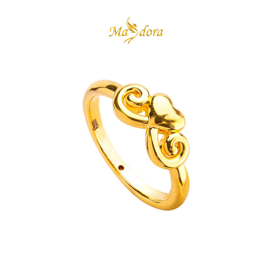 MASDORA 916 Gold Ring Rings Cincin Emas ~ HG Golden Evoke Love (EMAS 916/22K)