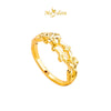 MASDORA 916 Gold Ring Rings Cincin Emas ~ HG Golden Infinity Flora (EMAS 916/22K)