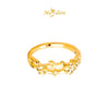 MASDORA 916 Gold Ring Rings Cincin Emas ~ HG Golden Infinity Flora (EMAS 916/22K)