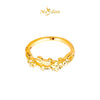 MASDORA 916 Gold Ring Rings Cincin Emas ~ HG Golden Infinity Flora (EMAS 916/22K)
